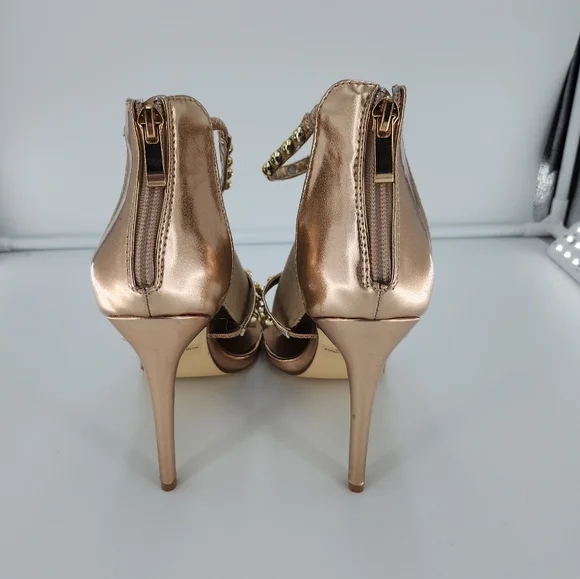 Venus Rose Gold heeled sandals - Picture 2 of 7